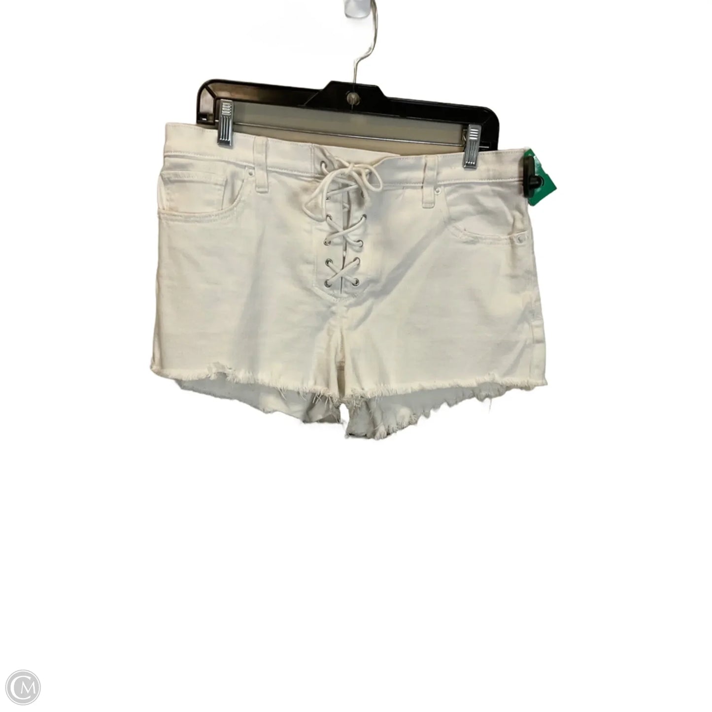 Shorts By Express In White Denim, Size: 8