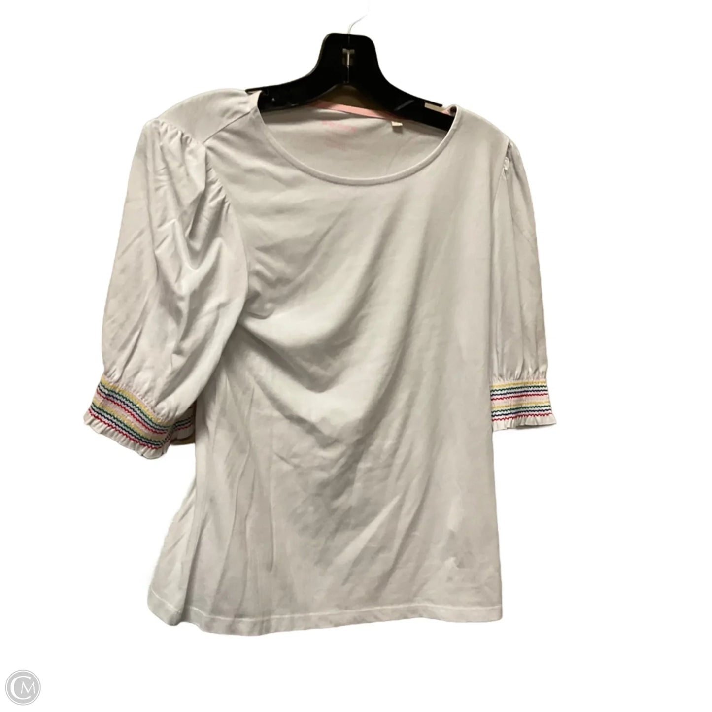 Top 3/4 Sleeve Basic By Boden In White, Size: S