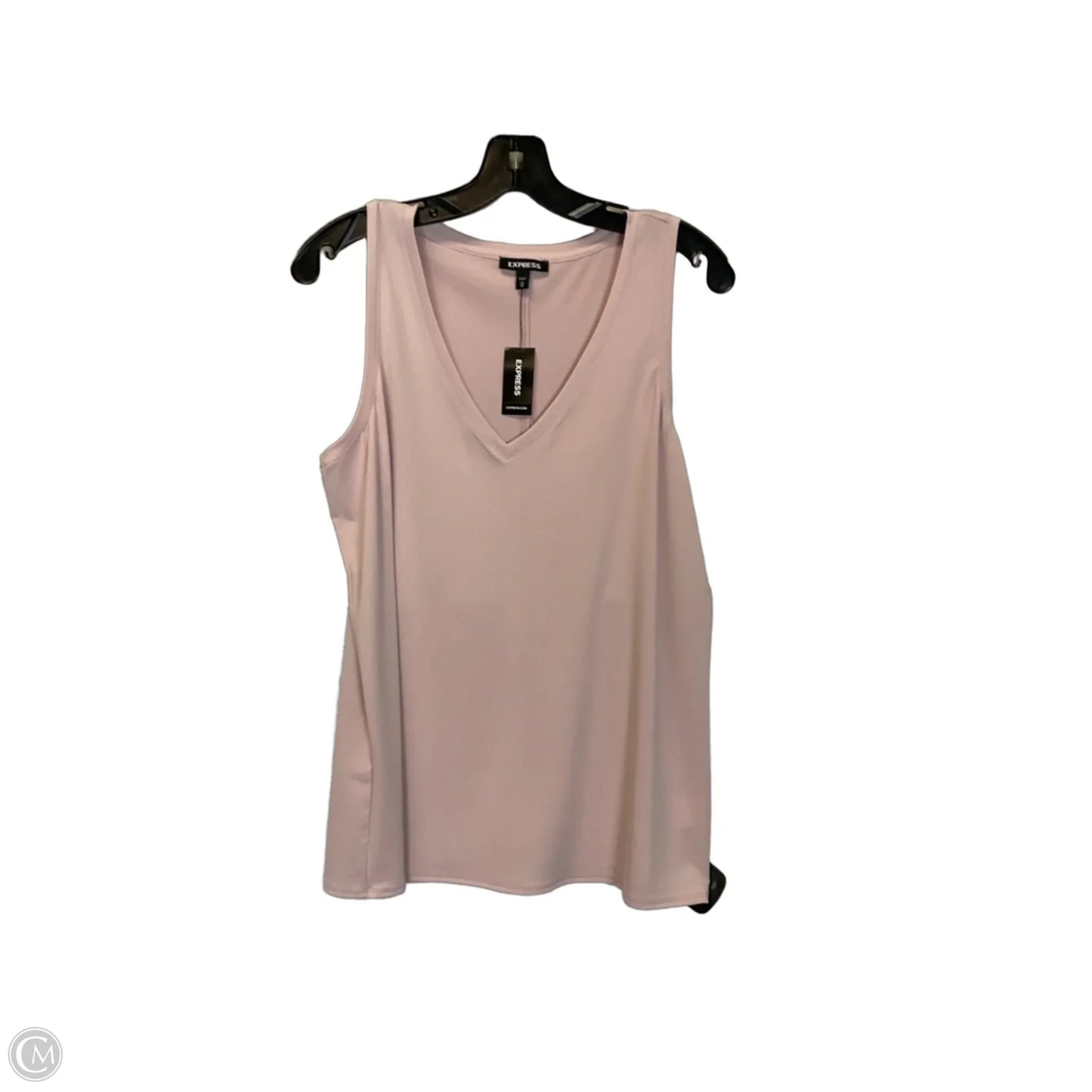 Top Sleeveless Basic By Express In Pink, Size: M