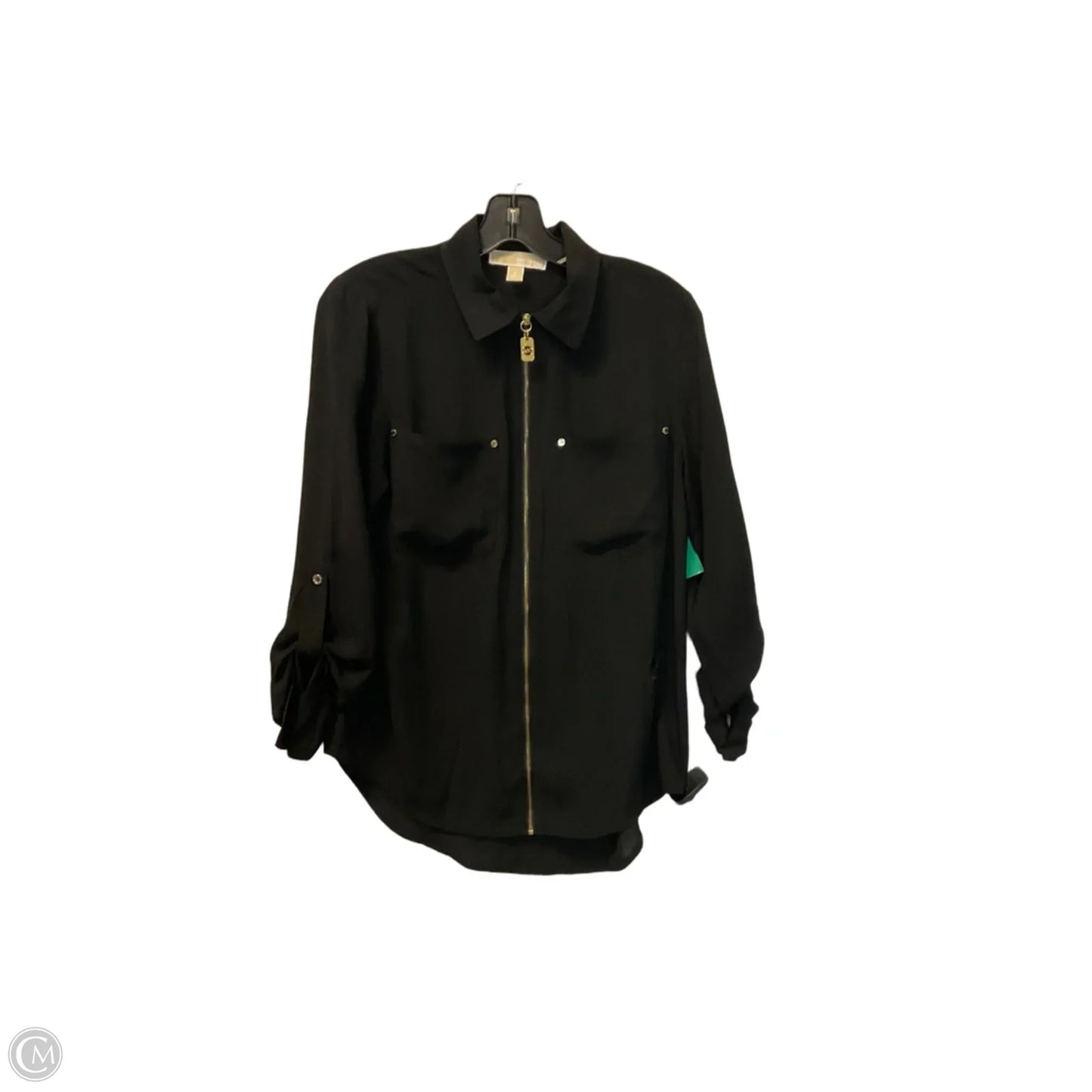 Top Long Sleeve Basic By Michael By Michael Kors In Black, Size: S