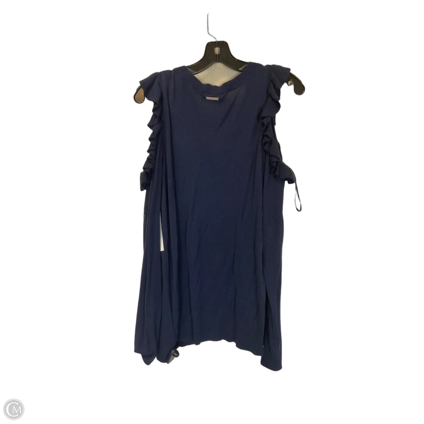 Top Long Sleeve Basic By Michael By Michael Kors In Blue, Size: L