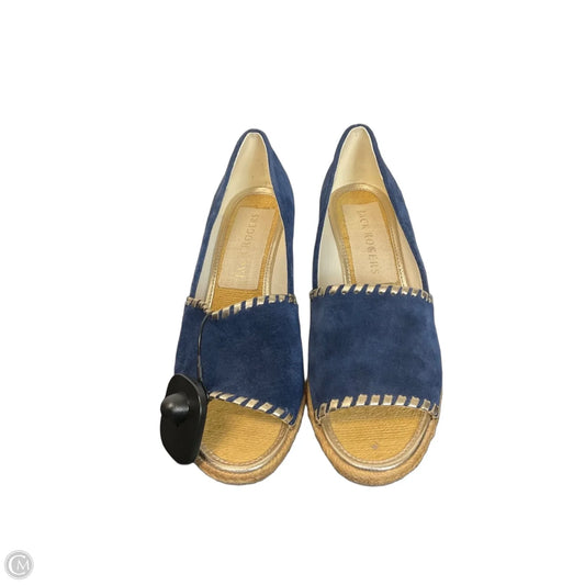 Sandals Heels Wedge By Jack Rogers In Blue, Size: 8