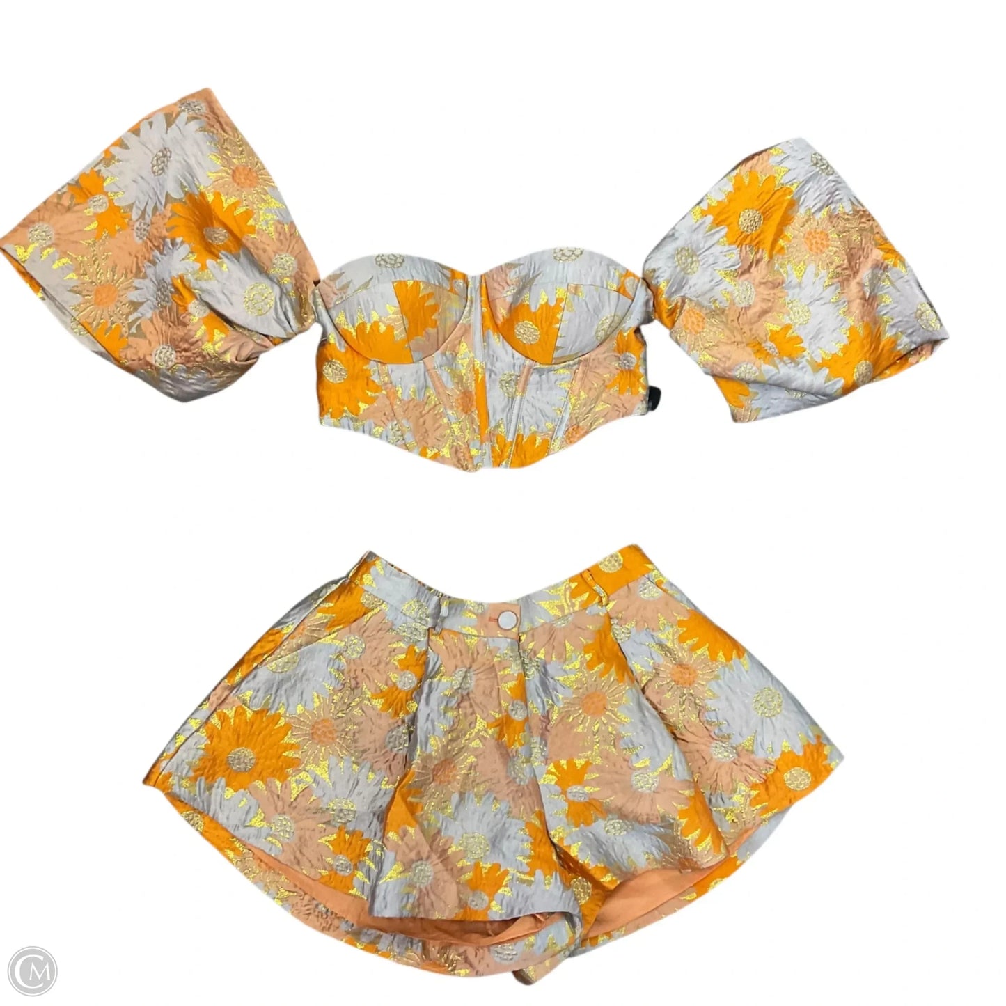 Shorts Set By Asos In Orange, Size: Xl