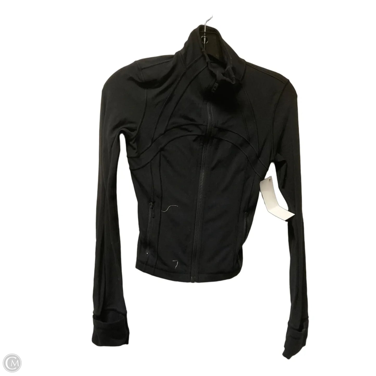 Athletic Jacket By Lululemon In Black, Size: 2