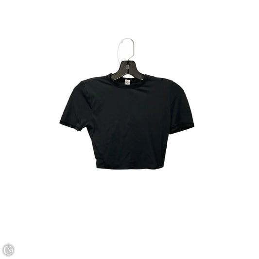 Athletic Top Short Sleeve By Lululemon In Black, Size: Xs