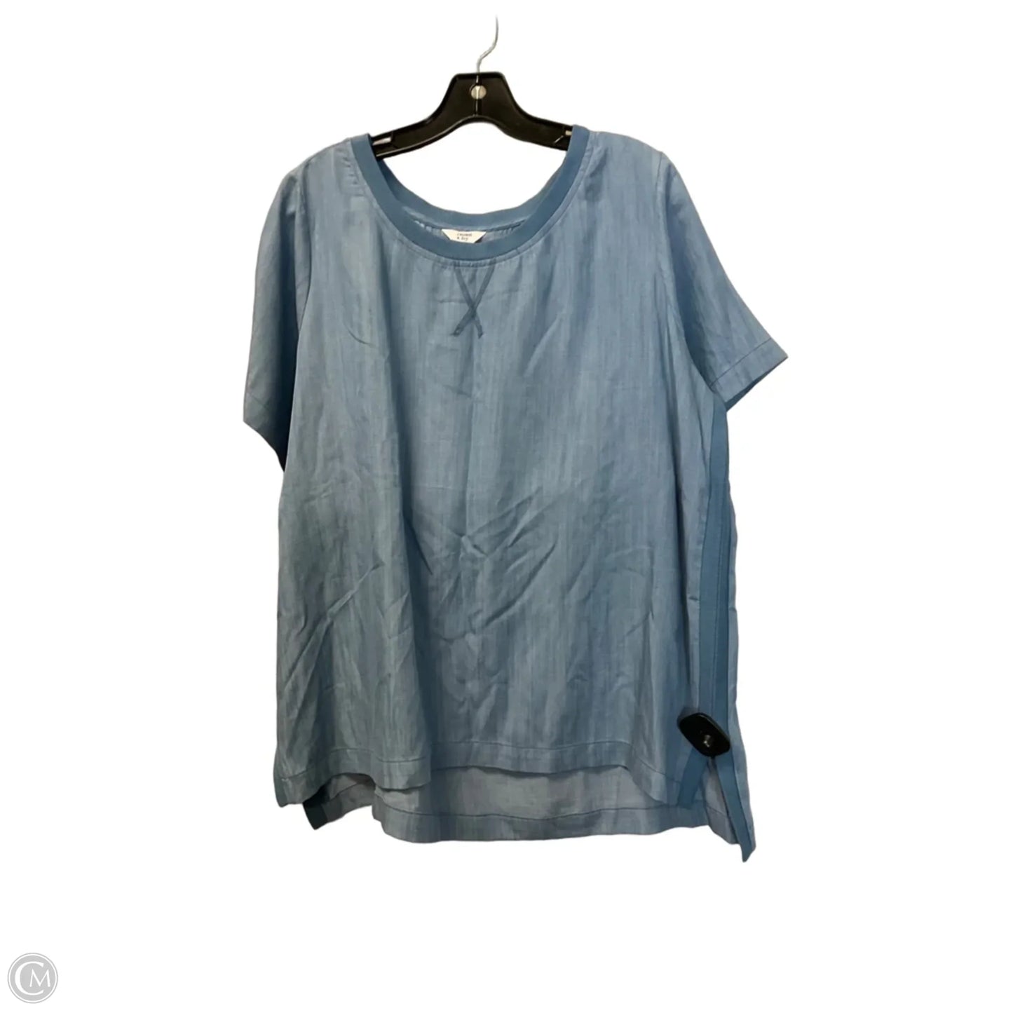 Top Short Sleeve Basic By Crown And Ivy In Blue, Size: Xl