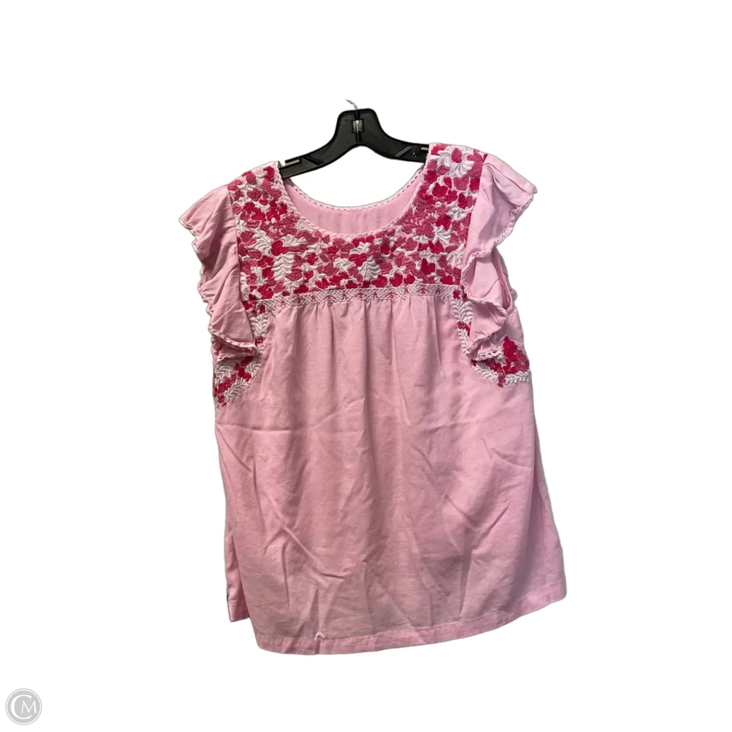 Top Sleeveless Basic By J.marie In Pink, Size: M