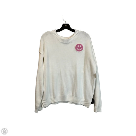 Sweater By Jessica Simpson In White, Size: Xl