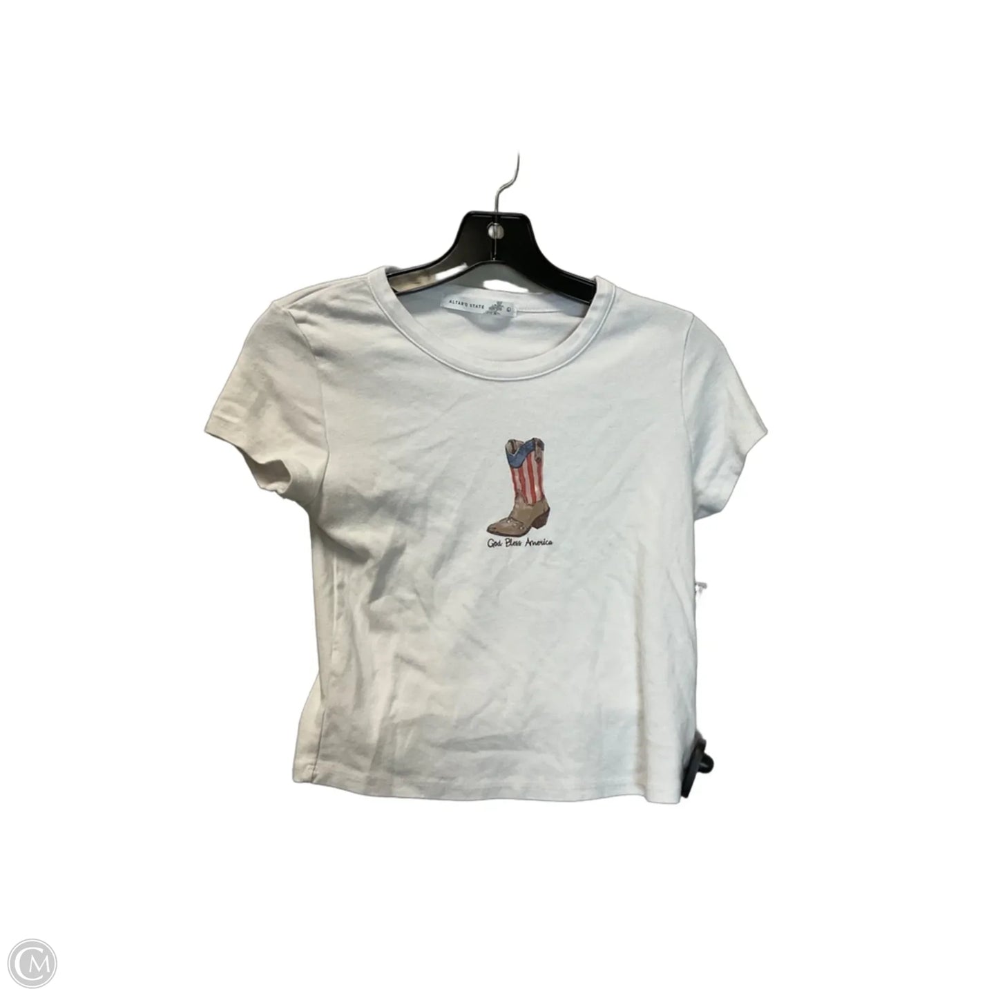 Top Short Sleeve Basic By Altard State In White, Size: L