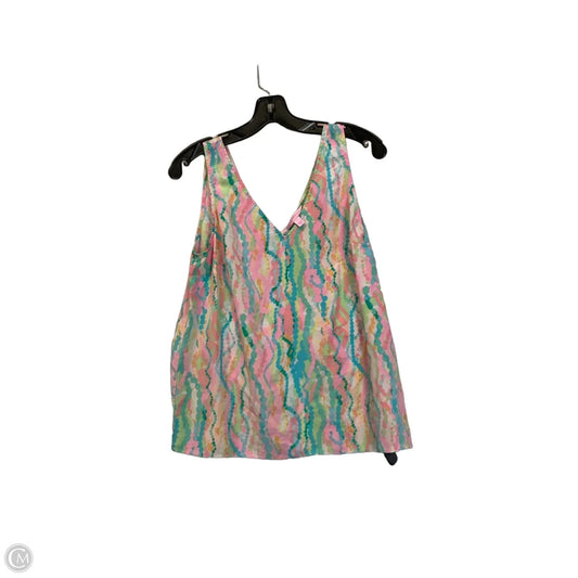 Top Sleeveless Designer By Lilly Pulitzer In Multi-colored, Size: L