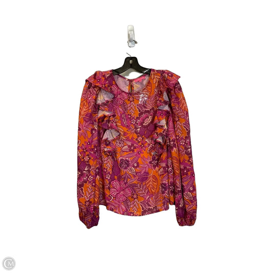 Top Long Sleeve Basic By Flying Tomato In Multi-colored, Size: M