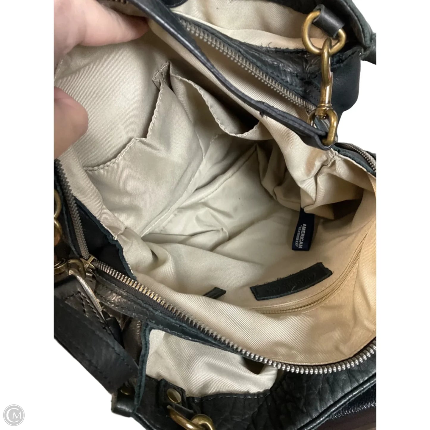 Handbag Leather By Clothes Mentor, Size: Medium