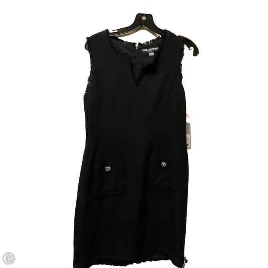 Dress Designer By Karl Lagerfeld In Black, Size: 10