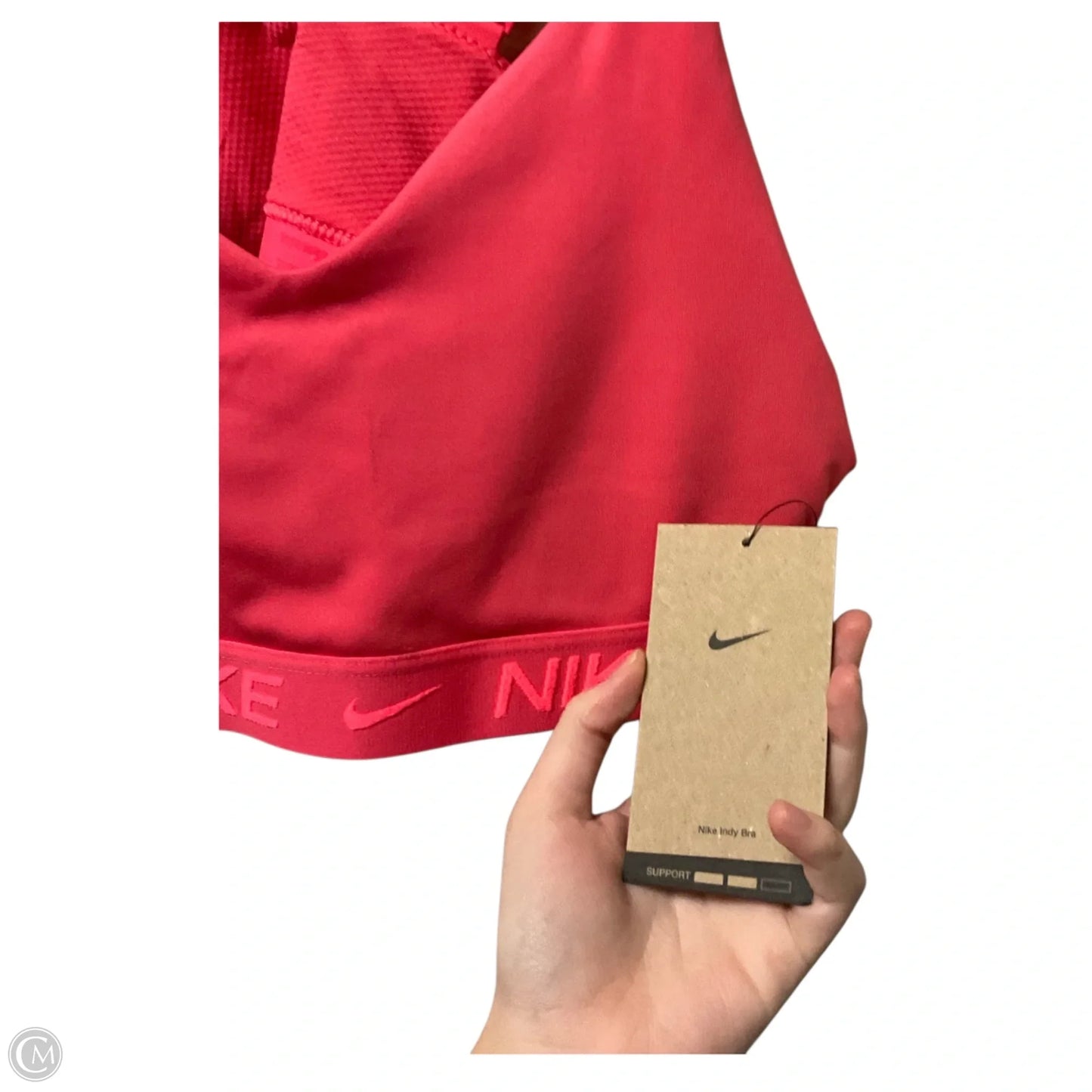 Athletic Bra By Nike Apparel In Pink, Size: L