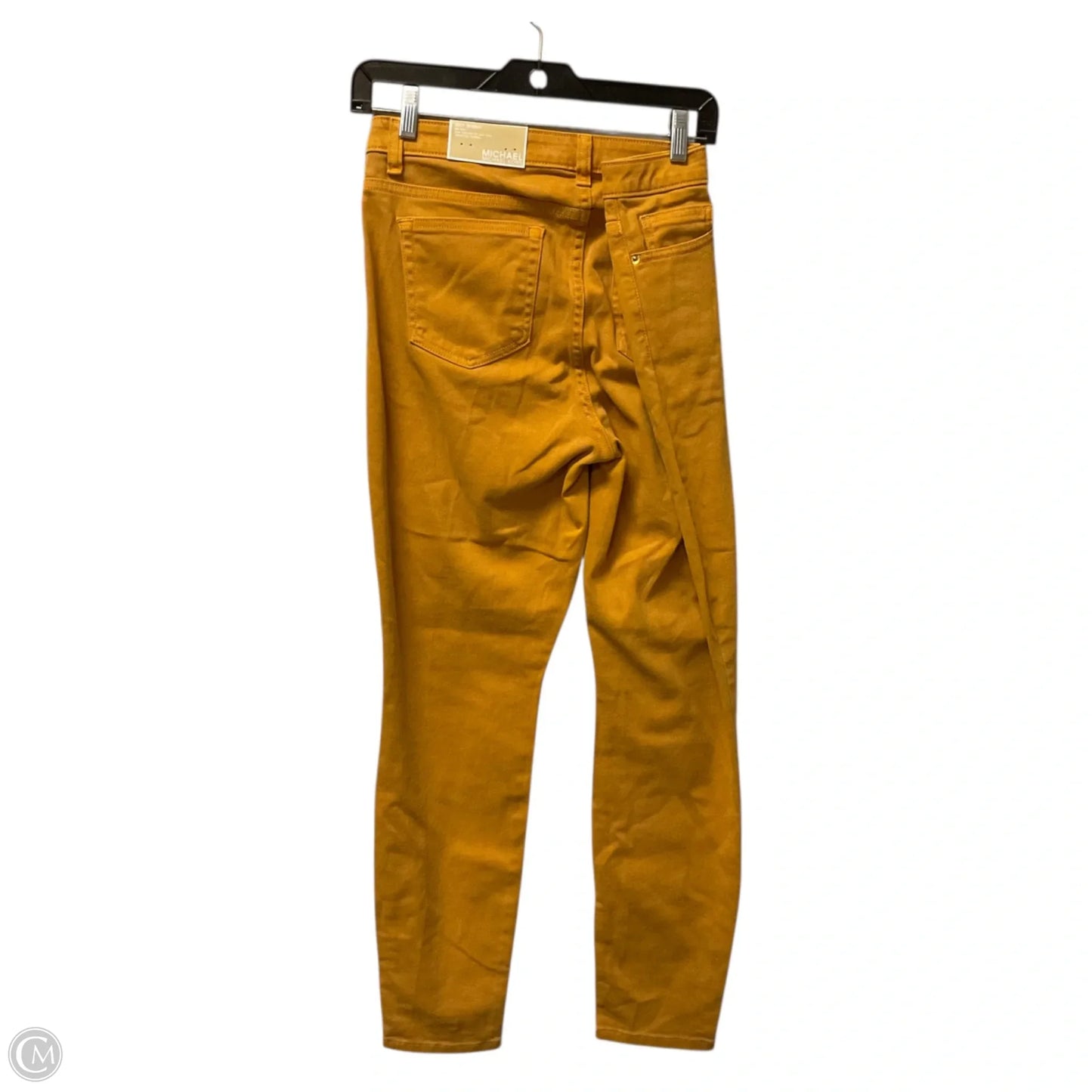 Jeans Straight By Michael By Michael Kors In Yellow Denim, Size: 10
