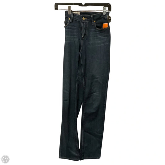 Jeans Straight By Paige In Blue Denim, Size: 6