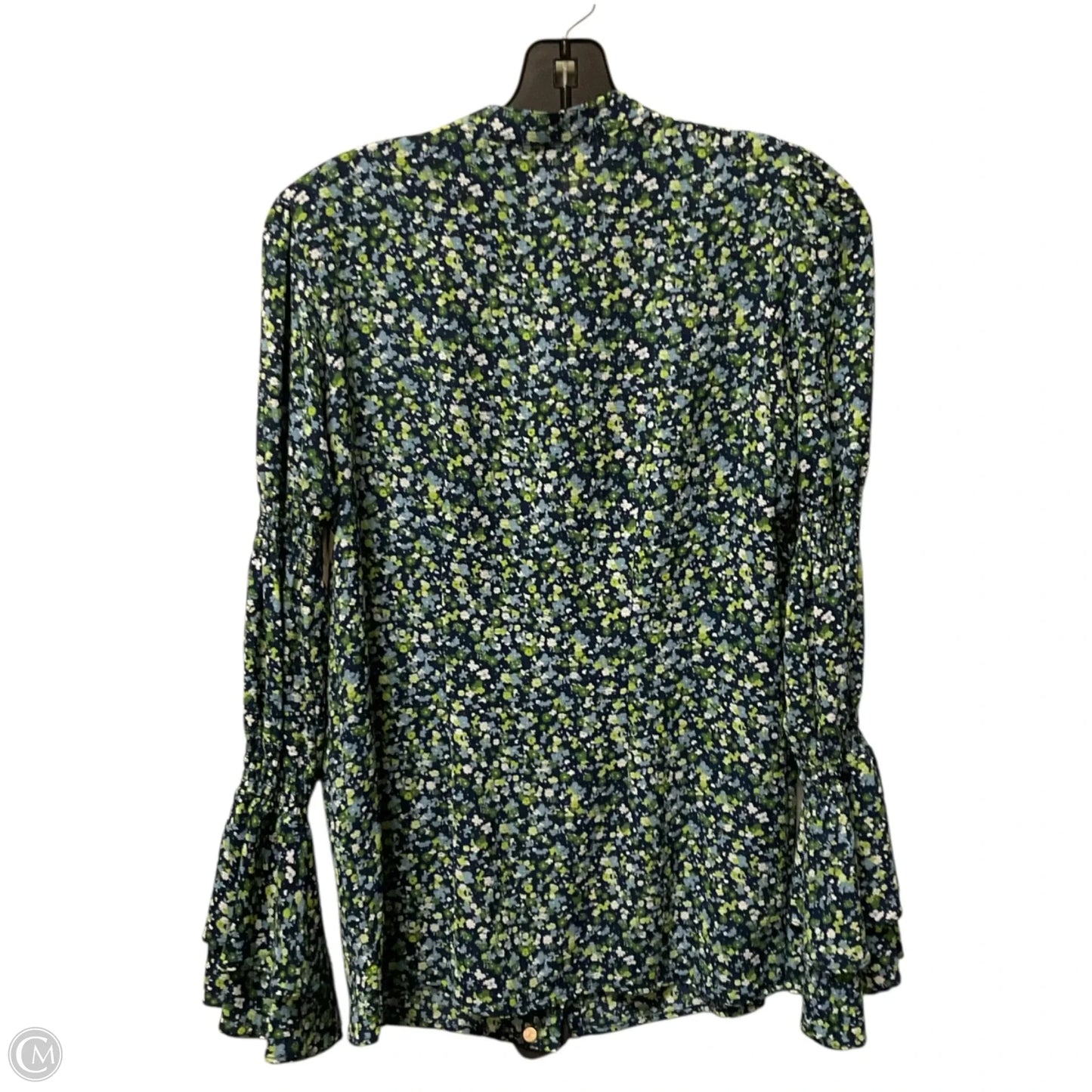 Top Long Sleeve By Michael By Michael Kors In Floral Print, Size: Xs