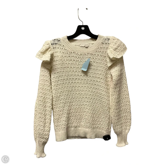 Sweater By Loft In Cream, Size: Xs