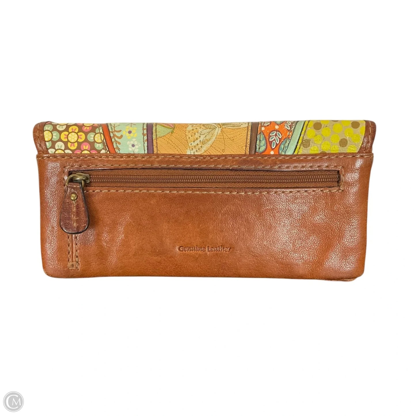 Wallet Leather By Fossil, Size: Medium