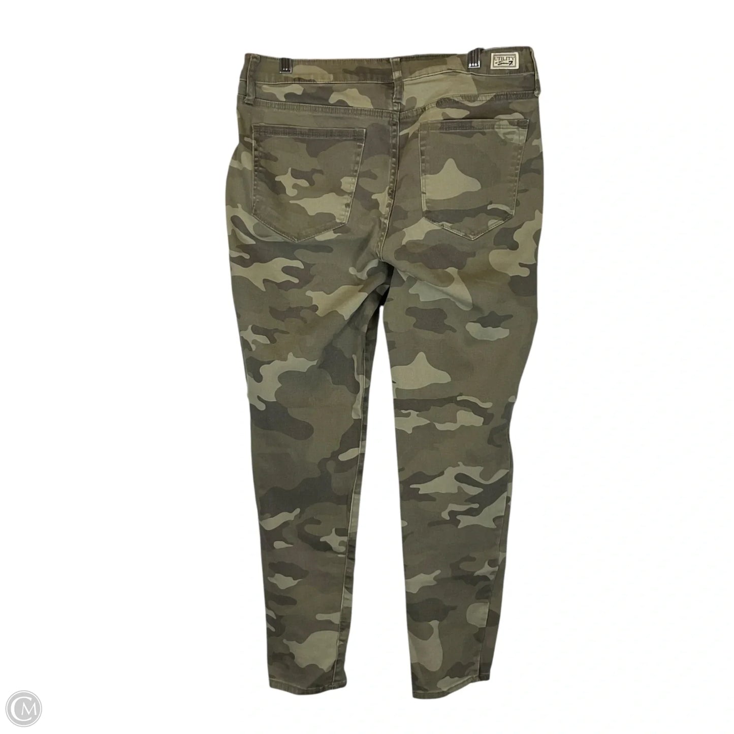 Jeans Straight By Seven 7 In Camouflage Print, Size: 12