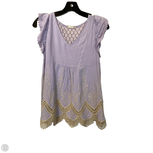 Top Short Sleeve By Altard State In Purple, Size: S