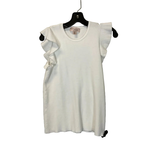 Top Short Sleeve By Philosophy In White, Size: M