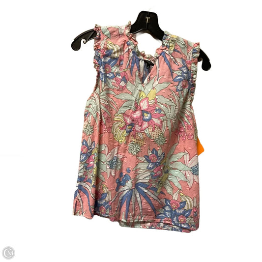 Top Sleeveless By Talbots In Multi-colored, Size: L