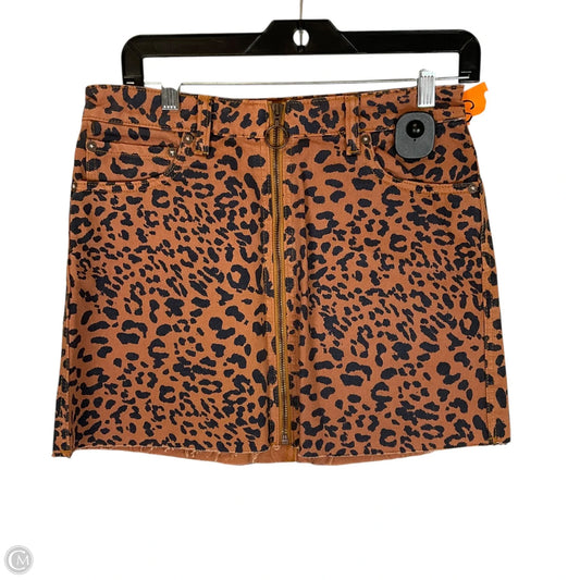 Skirt Mini & Short By We The Free In Animal Print, Size: 4