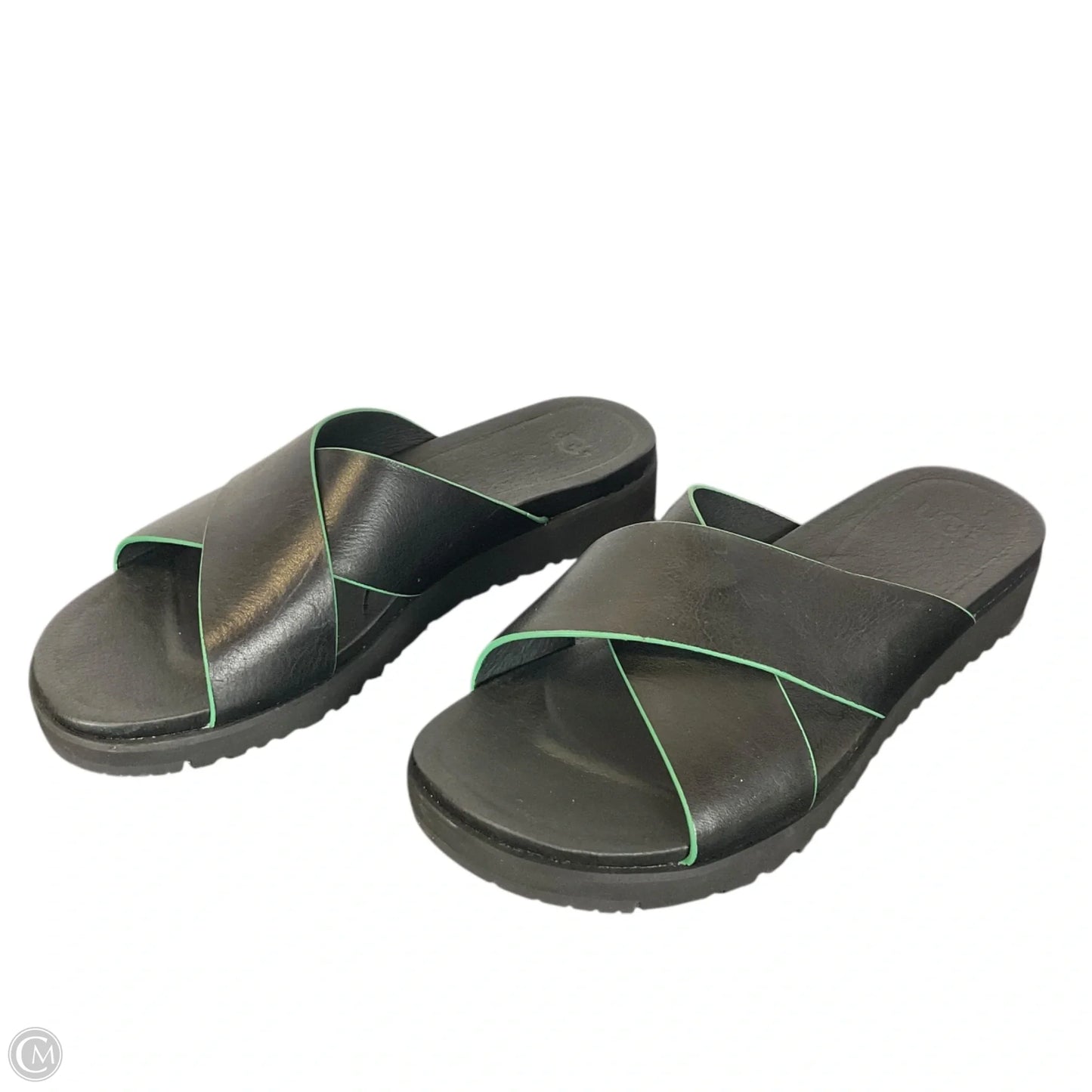 Sandals Designer By Ugg In Black, Size: 7