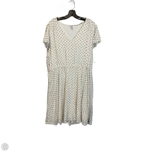 Dress Casual Midi By Old Navy In Polkadot Pattern, Size: Xl