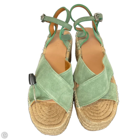 Sandals Heels Wedge By Rag And Bone In Green, Size: 8