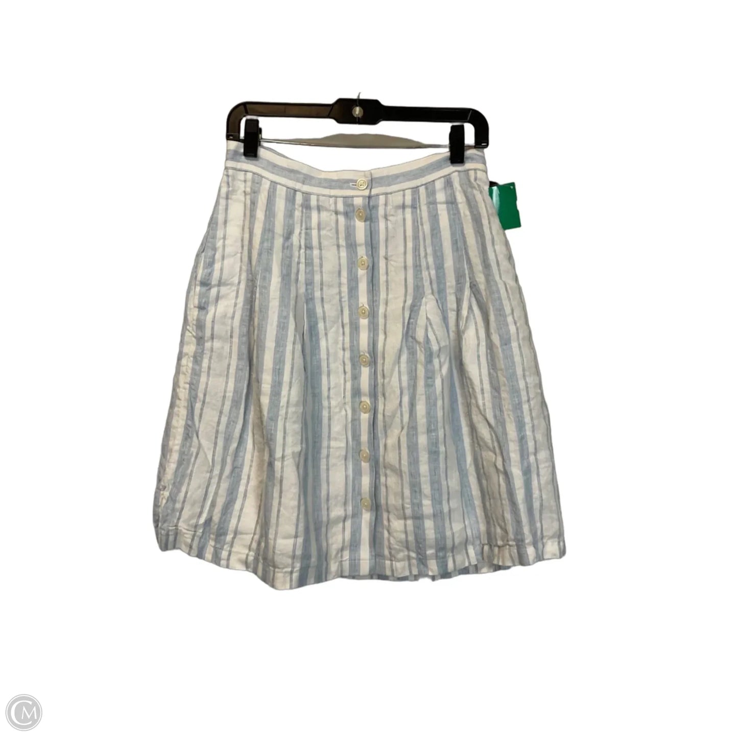 Skirt Midi By Brooks Brothers In Striped Pattern, Size: 4