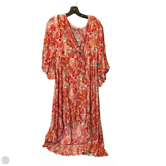 Dress Casual Maxi By Lush In Orange, Size: L