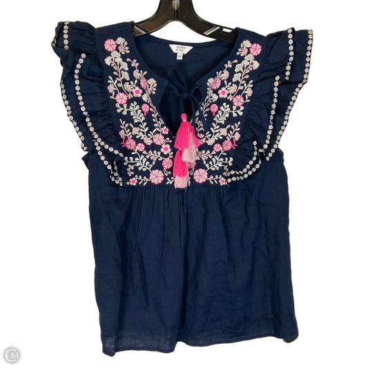 Top Sleeveless By Crown And Ivy In Navy, Size: S