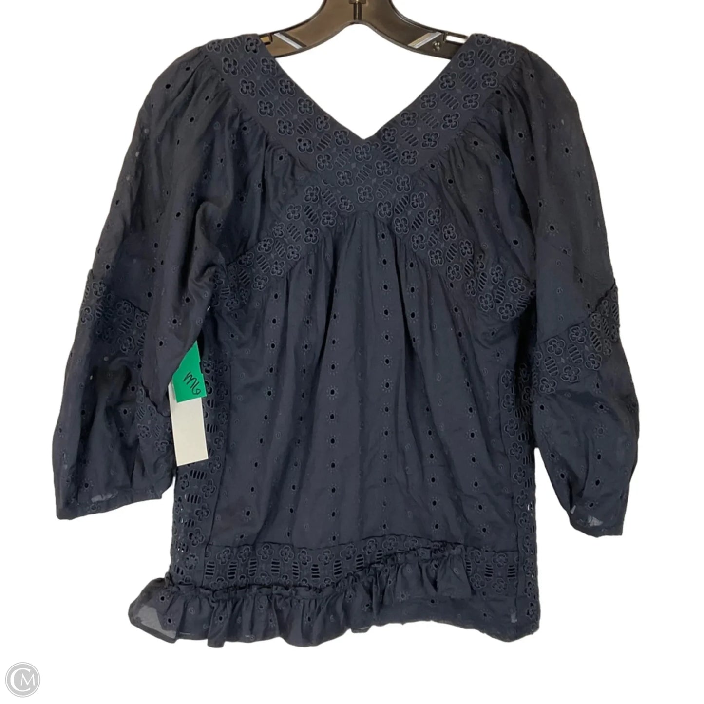 Top Long Sleeve Designer By Marc By Marc Jacobs In Navy, Size: 4
