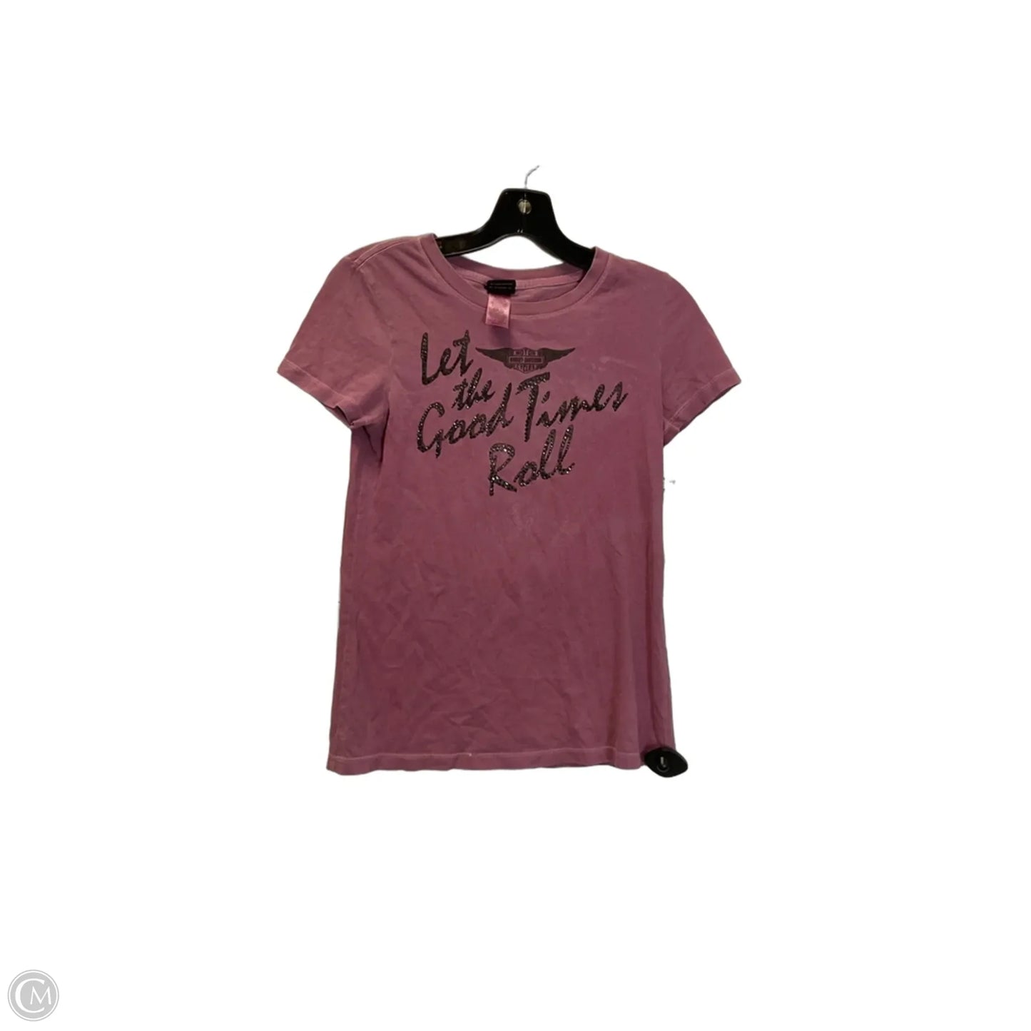 Top Short Sleeve Basic By Harley Davidson In Purple, Size: S