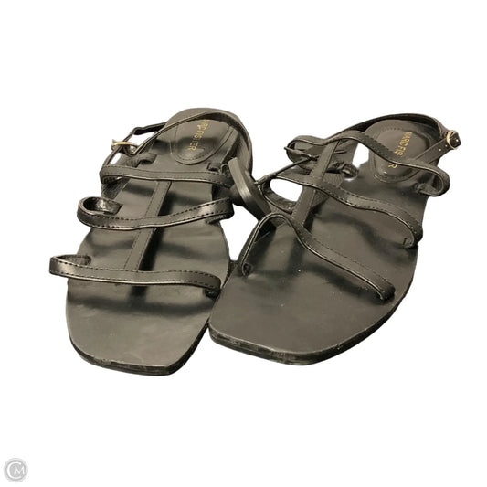 Sandals Flats By Marc Fisher In Black, Size: 7.5