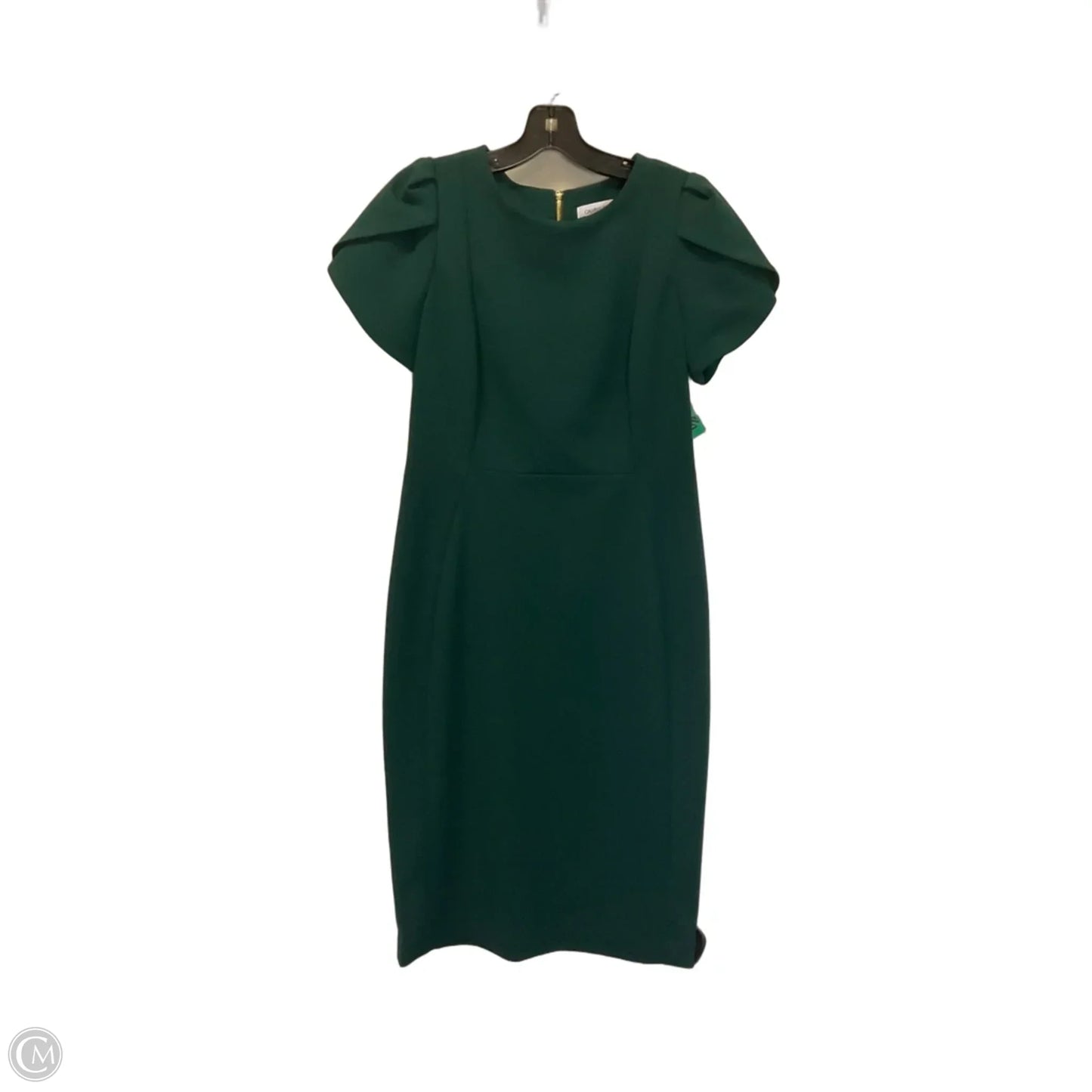 Dress Work By Calvin Klein In Green, Size: 8
