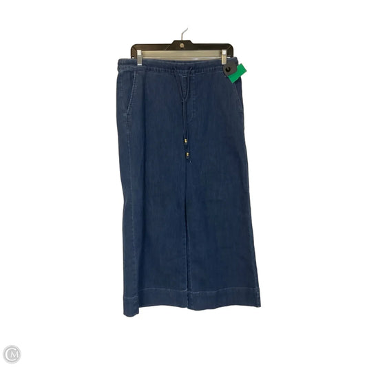 Jeans Wide Leg By Chicos In Blue Denim, Size: 8
