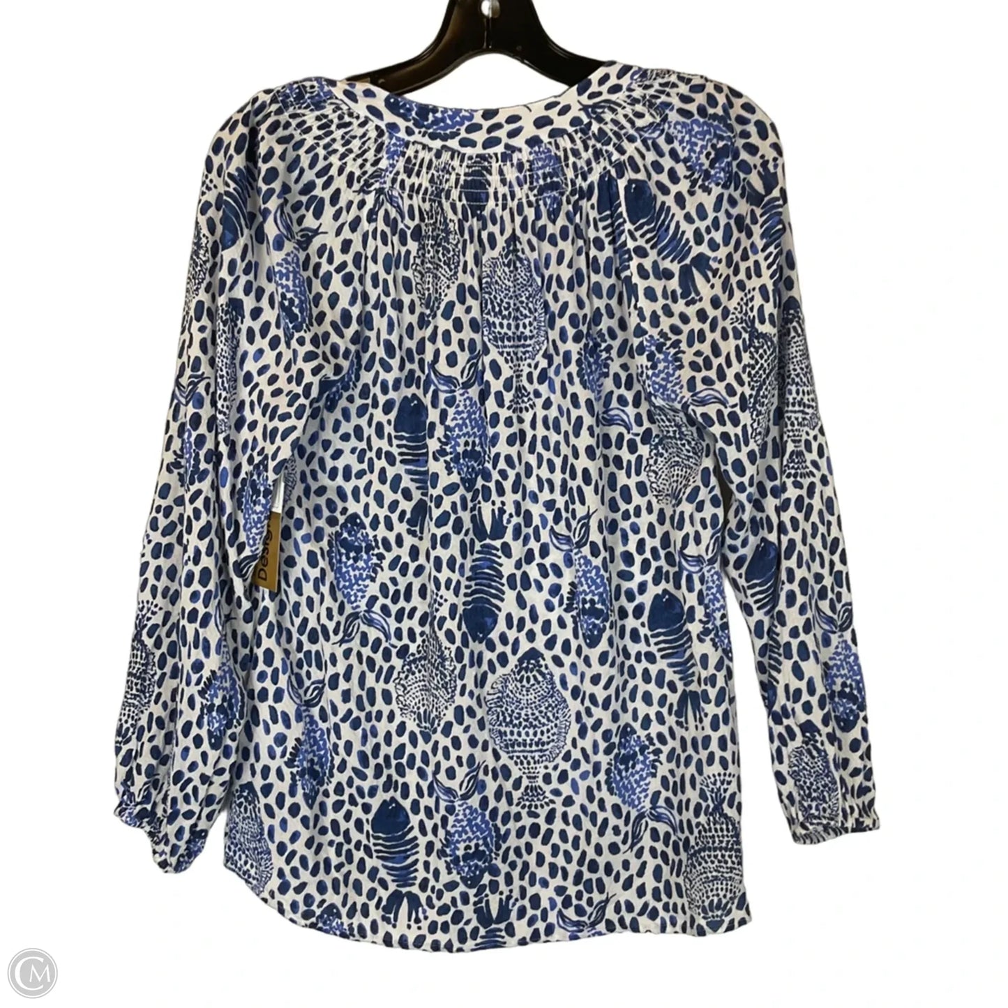 Top Long Sleeve Designer By Lilly Pulitzer In Blue, Size: Xs