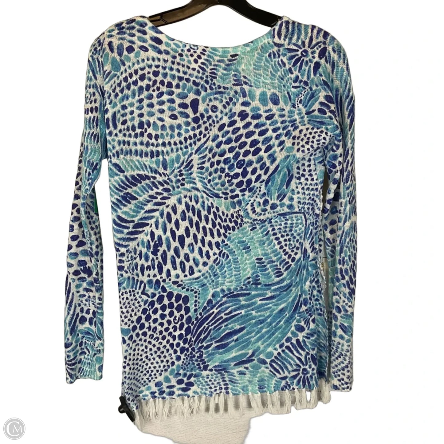 Top Long Sleeve Designer By Lilly Pulitzer In Blue, Size: Xs