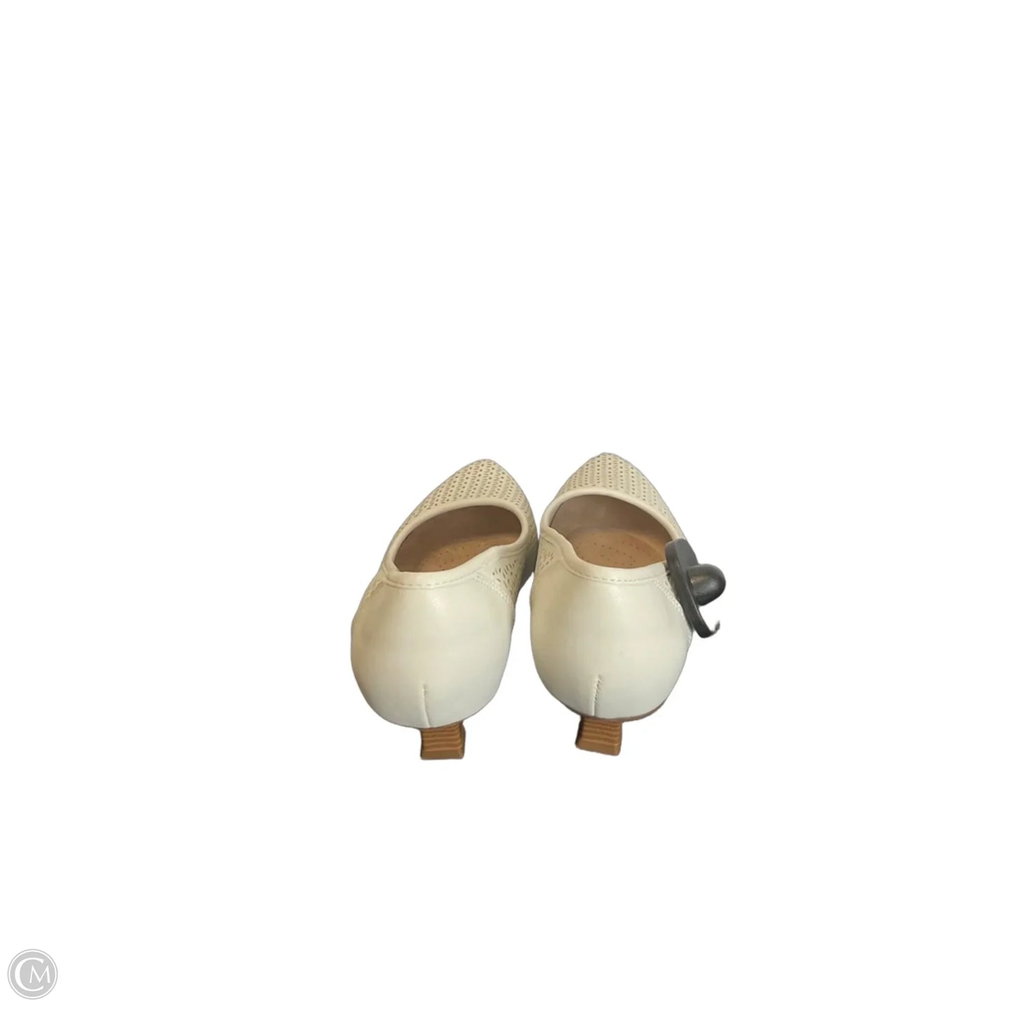 Shoes Heels Kitten By Clarks In White, Size: 7