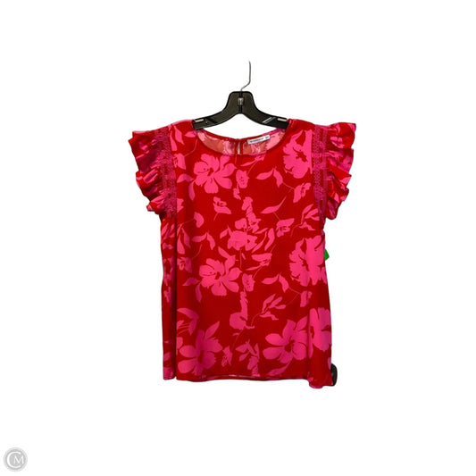 Top Short Sleeve By Staccato In Red, Size: S