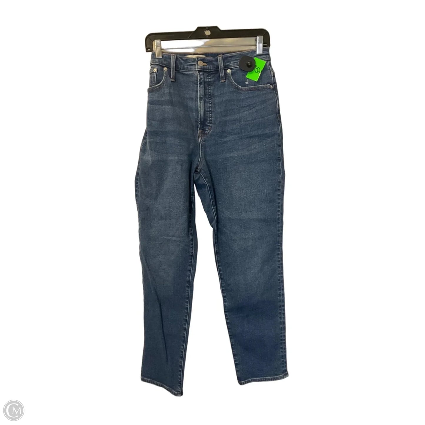 Jeans Straight By Madewell In Blue Denim, Size: 8