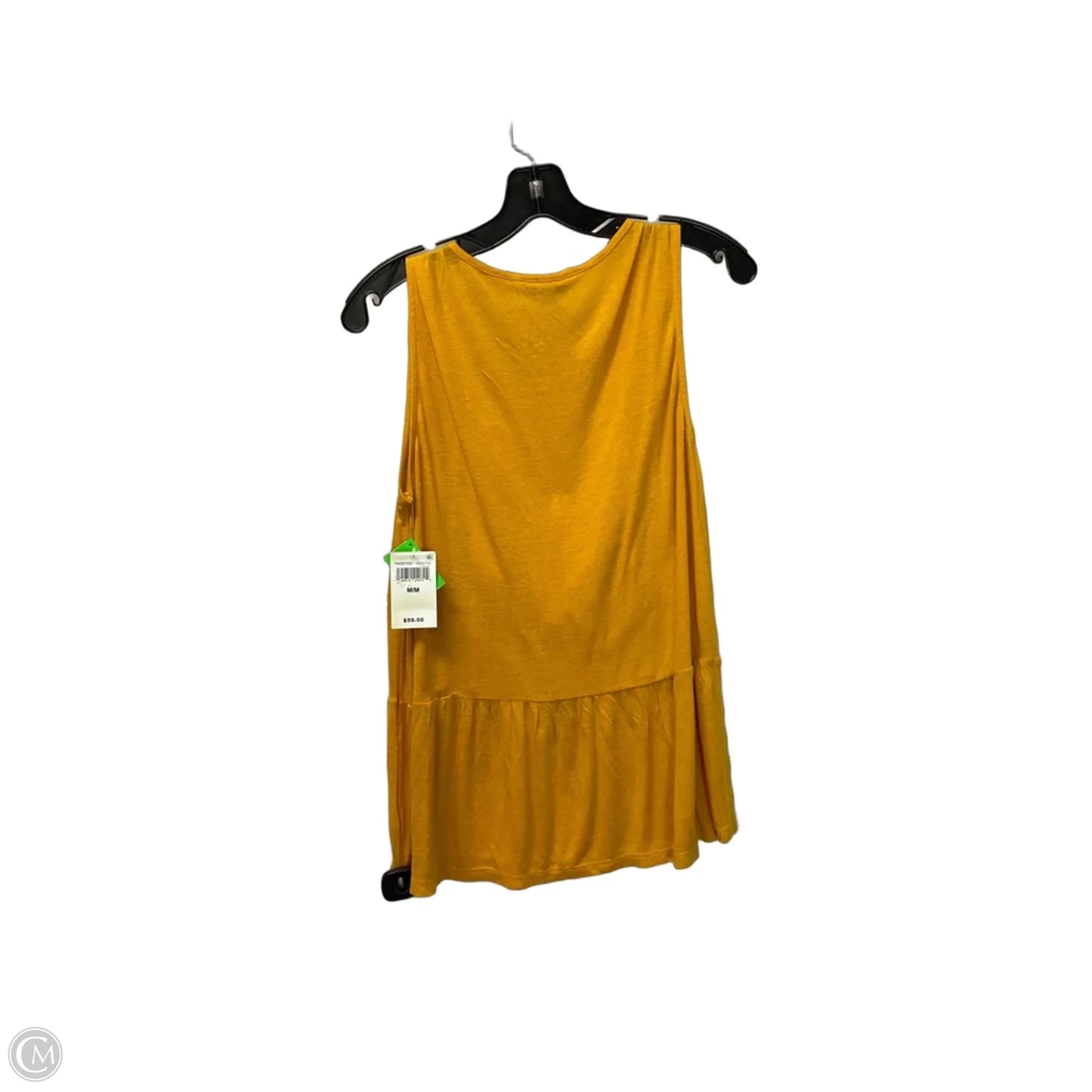 Top Sleeveless By Lucky Brand In Yellow, Size: M