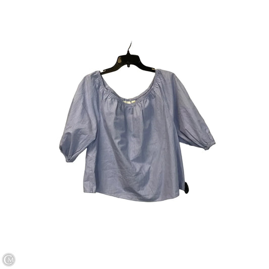 Top 3/4 Sleeve By Maeve In Blue, Size: M