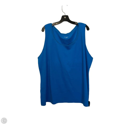 Top Sleeveless Basic By Kim Rogers In Blue, Size: 3x