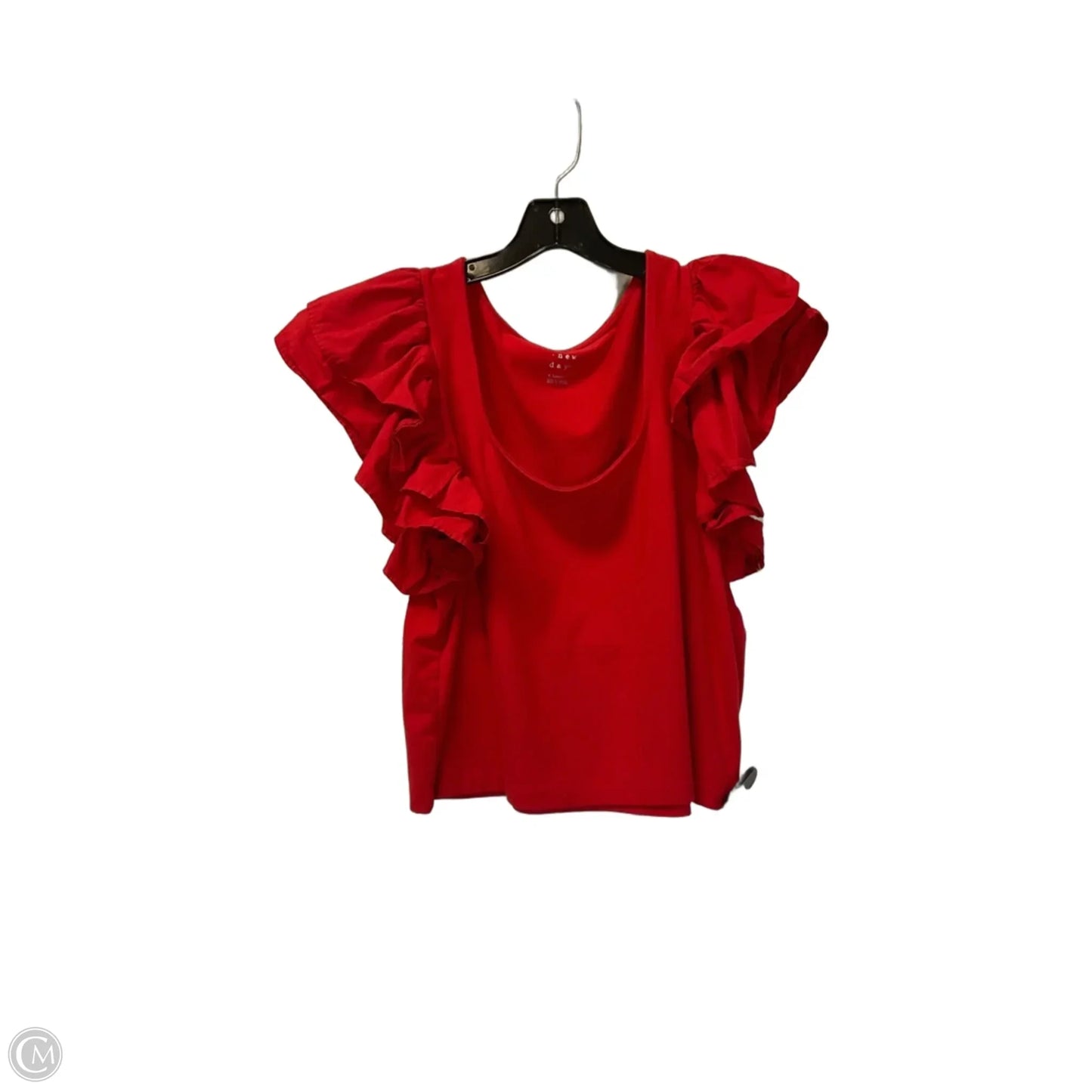 Top Short Sleeve By A New Day In Red, Size: Xl