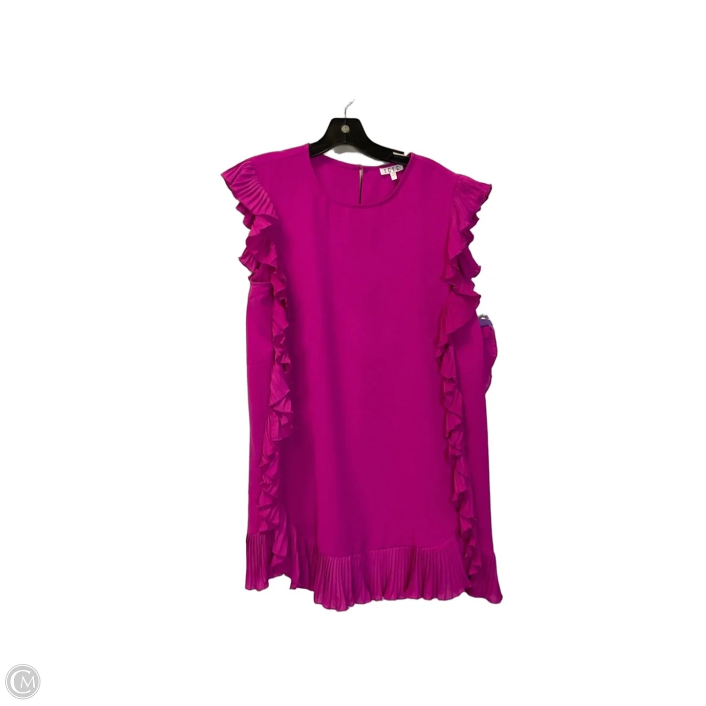 Dress Casual Midi By Tcec In Pink, Size: L