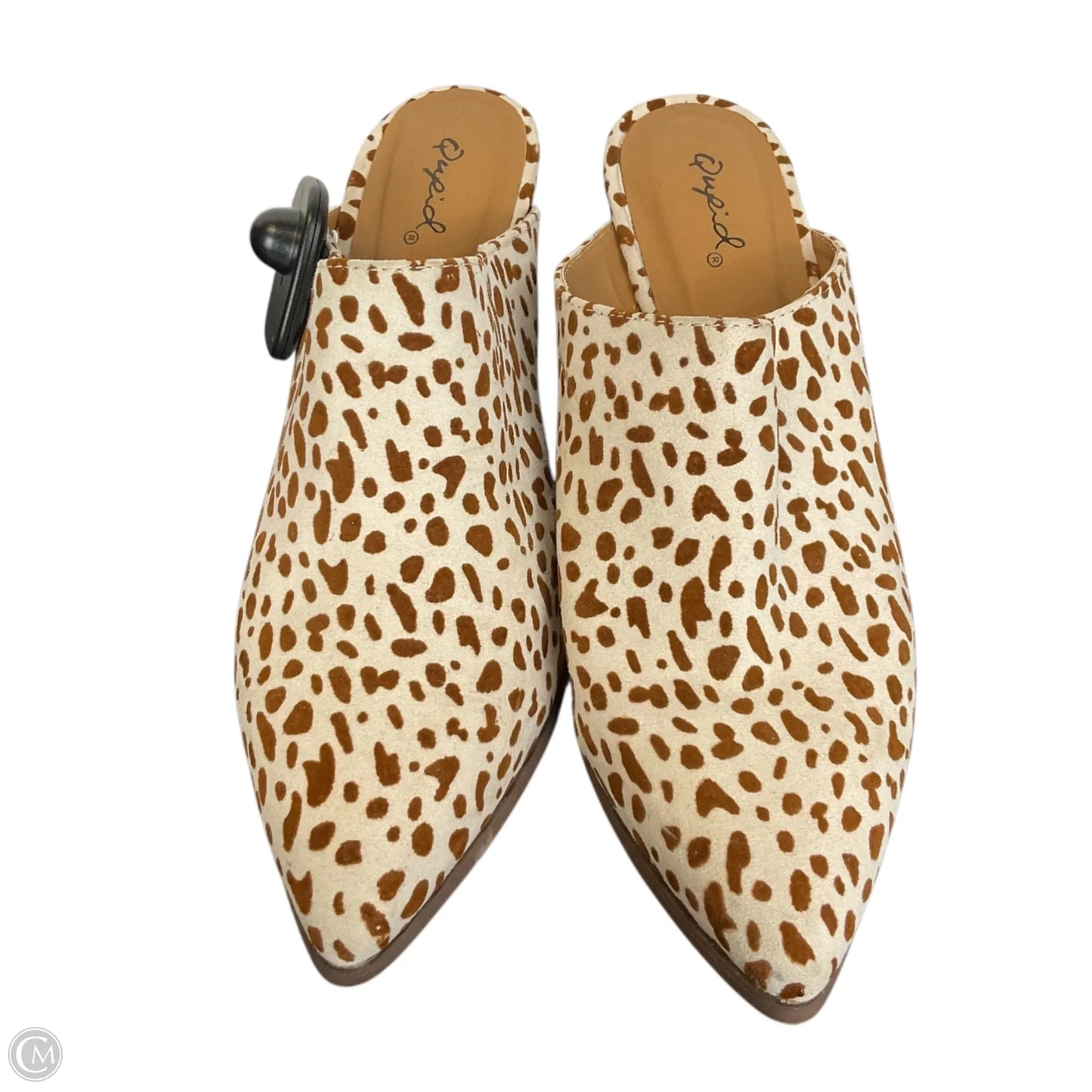 Shoes Heels Block By Qupid In Animal Print, Size: 7
